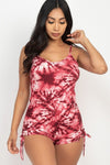 Tie-Up Tie-dye Romper