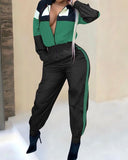 Color Block Runway Jumpsuit