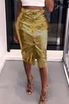 Gold Wrap Skirt