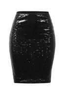 Black Sequin Skirt