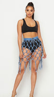 Knotty Girl Denim Skirt
