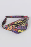 Graffiti Black Waist Bag