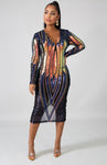 Glam Gaudy Body Dress