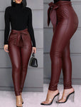 Fauxy Lady Tie Pants