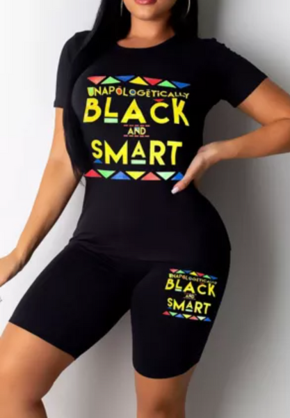 Black + Smart Short Set