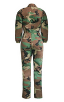 Camo Patchwork Jumpsuit