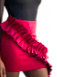 Red Flounce Skirt