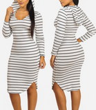 Striped Hoody Dress