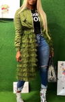 Ruffle Bomber Jacket
