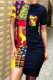 Tribal Patchwork Mini Dress