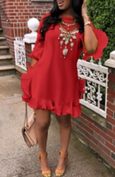 African Ruffle Dress