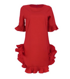African Ruffle Dress