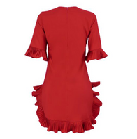 African Ruffle Dress