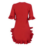 African Ruffle Dress