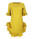African Ruffle Dress