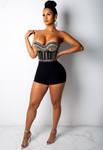 Diamond All Over Romper