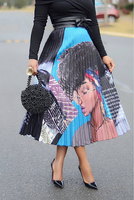 Afro Vogue Pleated Skirt