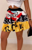 Conversation Piece Pleated Mini-Skirt