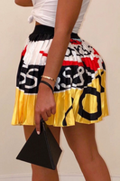 Conversation Piece Pleated Mini-Skirt