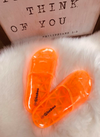 Electric Neon Jelly Slides