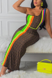 Trendy Geo Striped Dress