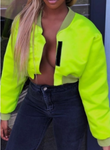 Highlighter Mini Bomber Jacket