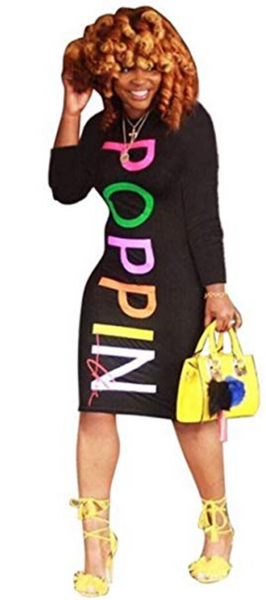 Poppin' Neon Print Dress