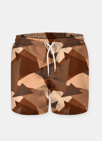 Chocolate Triangle Swim Shorts