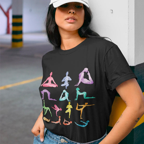 Yoga Poses Short Sleeve Tee