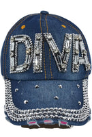 Diamond Denim Hat